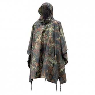 Mil-tec BW rip-stop poncho FLECKTARN