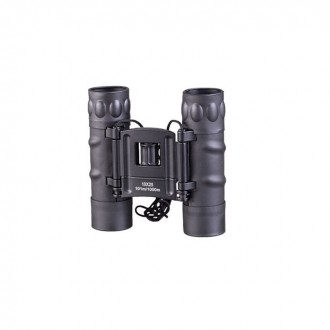 Gumowana lornetka 10x25 GEN II z futerałem CZARNA