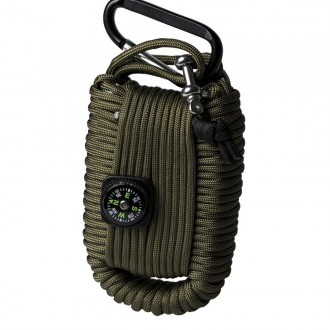 Mil-Tec Survival Kit SURVIVAL PARACORD GREEN