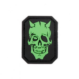 3D PVC Devil Skull patch