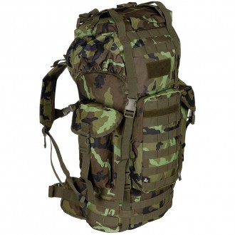 Plecak MFH combat MOLLE 65l wyściełany + wzmocnienie ALU vz.95 forest
