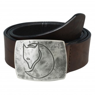 Fjällräven Murena Silver Belt skóra brązowa