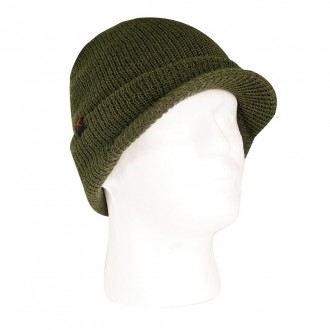Czapka dzianinowa Rothco WATCH BRIM z daszkiem GREEN