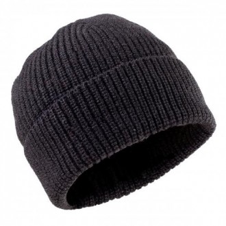 Czapka CLASSIC MERINO wool BLACK