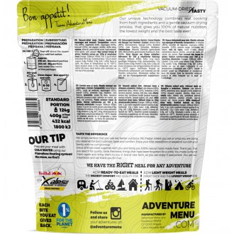Adventure Menu Kremowe risotto ze szparagami i brokułami 124 g suszone próżniowo