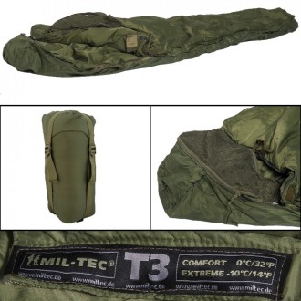 Śpiwór Mil-Tec Tactical T3 zielony