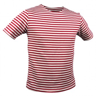 T-shirt navy red - krótki rękaw