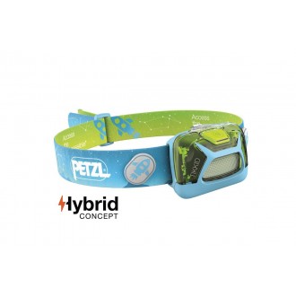 Dziecięca latarka czołowa Petzl TIKKID HYBRID niebieska