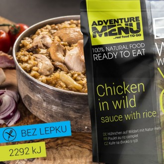 Menu Przygoda dziki kurczak z ryżem 400 g