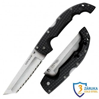 Nóż ząbkowany Cold Steel Voyager Tanto Extra Large (AUS10A)