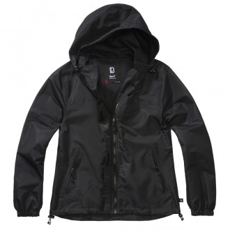 Brandit Ladies Summer Windbreaker frontzip jacket black