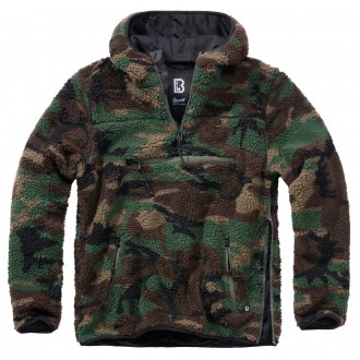 Brandit Teddyfleece Worker Pullover Kurtka leśna