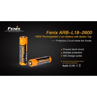 Zamienny akumulator Fenix 18650 2600 mAh (Li-Ion)