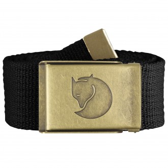 Fjällräven Canvas Brass Belt 4cm czarny