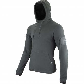 Bluza kangurka z kapturem FLEECE TITANIUM