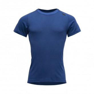 T-shirt Devold Basic Man T-Shirt Blue Pen