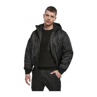 Brandit MA1 Sweat Hooded Jacket czarna