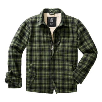 CLASSIC SHERPA JACKET L czarny/oliwkowy