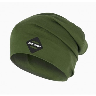Czapka Sensor Merino Active Safari Green