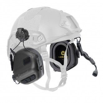 Nauszniki przeciwhałasowe Earmor - M32H PLUS Communication Headset for Helmets - ARC Mount - Black