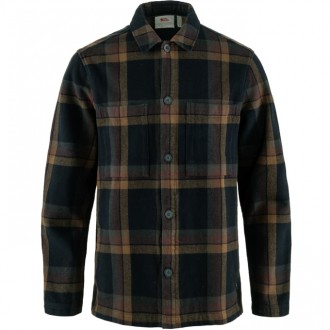 Koszula Fjällräven Singi Flannel Overshirt Man Dark Navy-Wood Brown