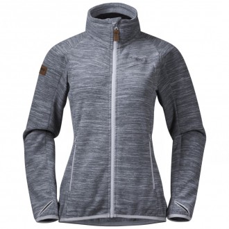 Bergans Hareid Fleece W Jacket NoHood Aluminium