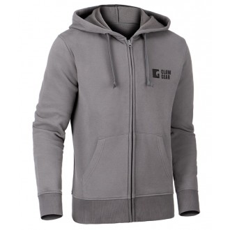 Clawgear Logo Zip Hoodie Wolf Grey