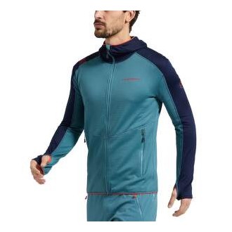 La Sportiva UPENDO HOODY Men, leśny/limonkowy poncz