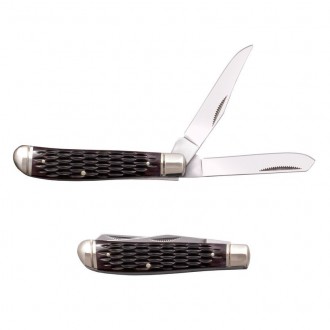 Nóż Cold Steel MINI TRAPPER 2 BLADES 8CR13MOV STEEL / JIGGED BONE