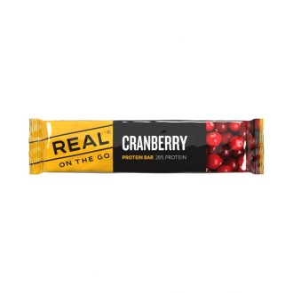 REAL ON THE GO Baton proteinowy Żurawina
