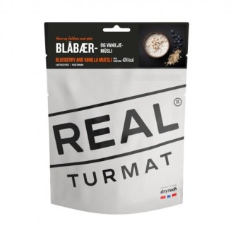 REAL TURMAT Blueberry and Vanilla Musli - musli z jagodami i wanilią