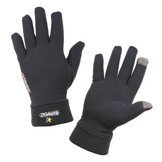 Czarne rękawiczki z ekranem dotykowym Warmpeace Powerstretch