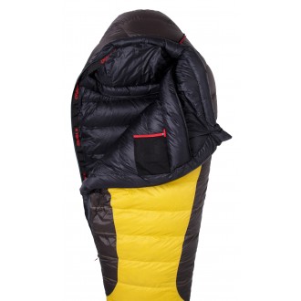 Śpiwór Warmpeace VIKING 1200 180 cm WIDE żółty/szary/czarny
