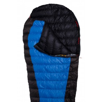 Śpiwór Warmpeace VIKING 300 180 cm WIDE niebieski/szary/czarny