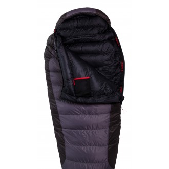 Śpiwór Warmpeace VIKING 900 170 cm czerwony/szary/czarny