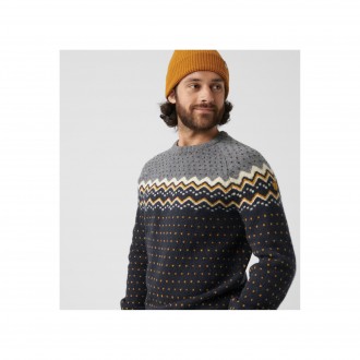 Fjällräven Övik Knit Sweater M dark navy