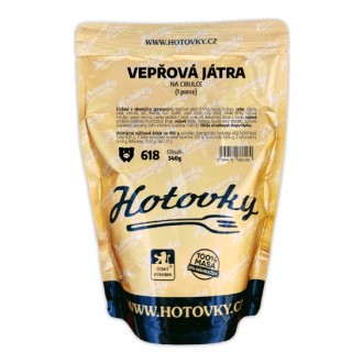 Wątróbka wieprzowa z cebulą (1 porcja)